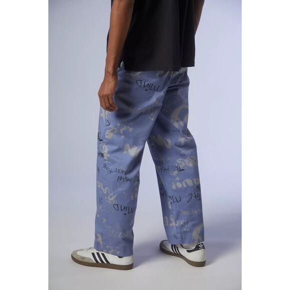 Urban Outfitters Men's Graffiti Print Chino Pants Size S Multicolor - Picture 3 of 7